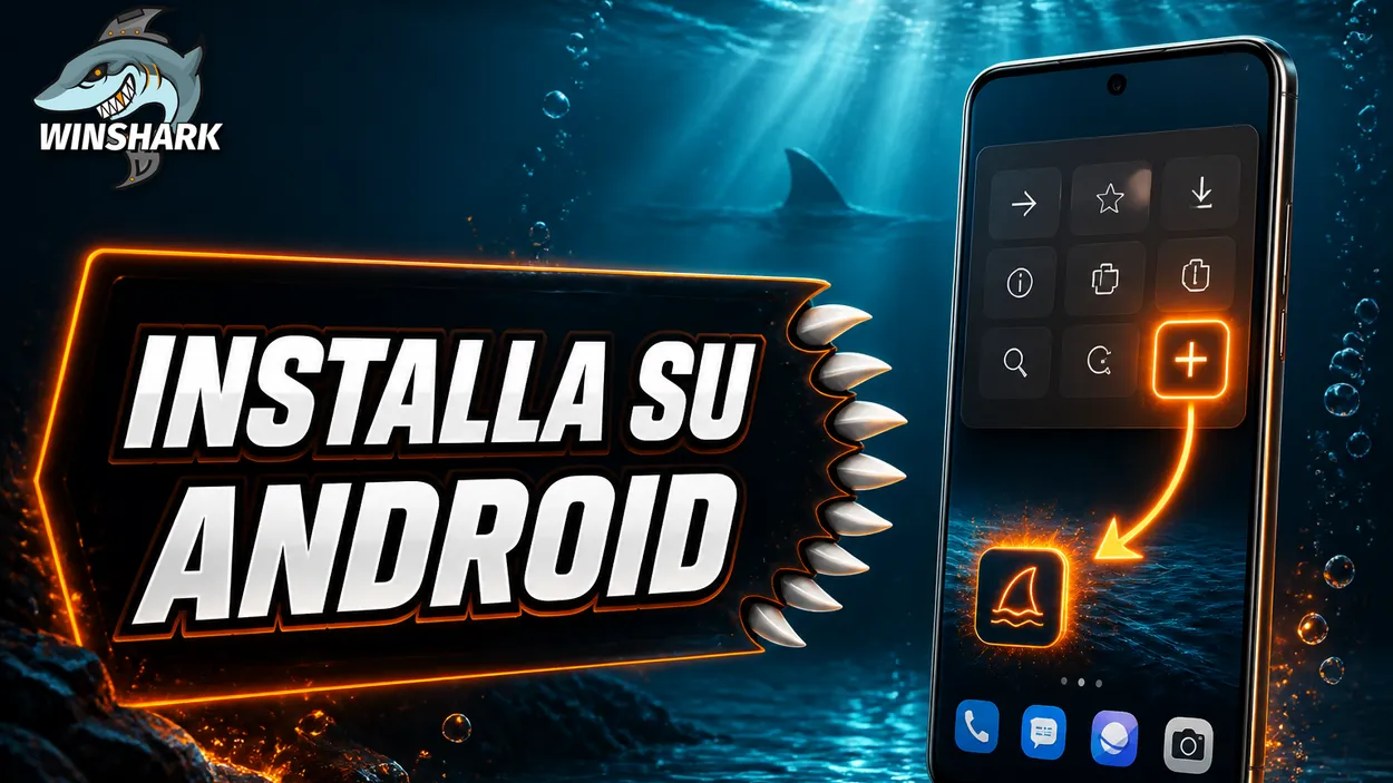 Come installare Winshark su Android